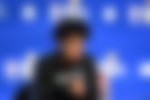 Dylan Harper at an NBA press conference