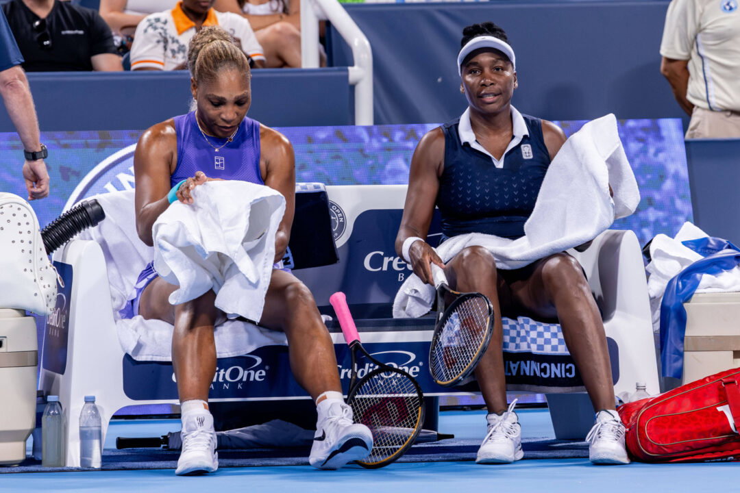 Venus and Serena Williams Fall Short in Doubles Comeback at Cincinnati