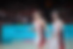 Paige Bueckers and Caitlin Clark