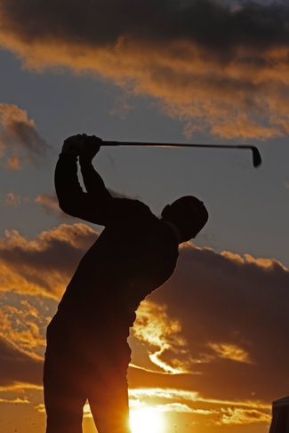 Golfer silhouette