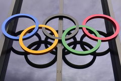Olympische Ringe Lausanne SUI 13 12 2017 *** Olympic rings Lausanne SUI 13 12 2017 PUBLICATIONxNO
