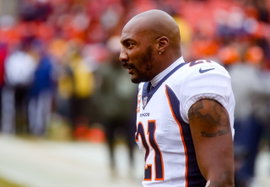 LANDOVER MD DECEMBER 24 Denver Broncos cornerback Aqib Talib 21 before a NFL American Football