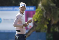 January 22, 2020, Boca Raton, Florida, USA: Nelly Korda on the 18th green during her pro-am round W