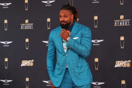 MIAMI, FL &#8211; FEBRUARY 01: New Orleans Saints Defensive end Cam Jordan poses prior to the NFL, American Football Herren,