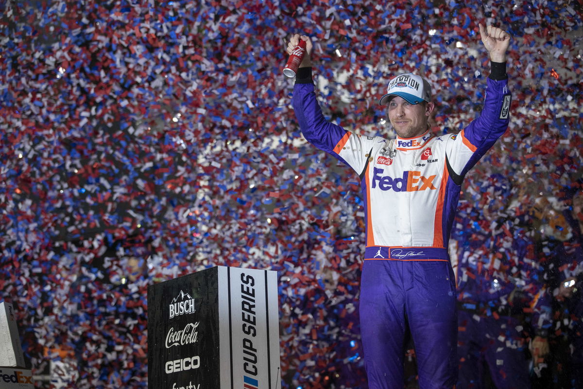 Denny Hamlin Tributes Deceased Father After Creating History at Las Vegas in Emotional Family Moment