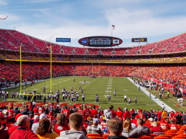 Arrowhead Stadium Kansas City, In stadium shot if the home of the KC Chiefs, Arrowhead Stadium. Loud