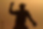 Baseball player silhouette