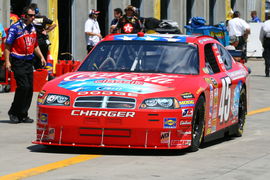 NASCAR #45 &#8211; Kyle Petty, Kyle Pettys #45 Coca Cola Dodge Car of Tomorrow heads out onto the track be