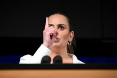 JELENA DOKIC PRESS CLUB, Jelena Dokic prepares to address the National Press Club of Australia in Canberra, Wednesday, D