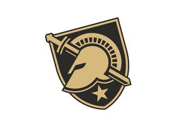 Nach links gedreht, Army Black Knights Logo, Amerikanische Colleges ncaa, Logo Rotated to left, Army Black Knights Logo,