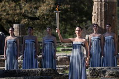 Rehearsal for Milano Cortina 2026 Olympic flame-lighting ceremony in Greece
