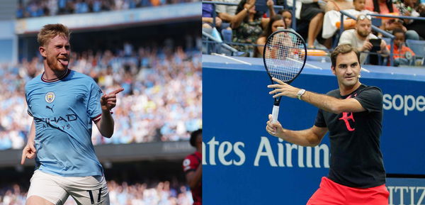 Kevin De Bruyne and Roger Federer