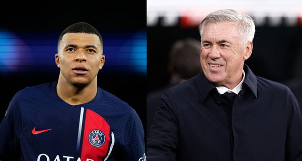 Carlo Ancelotti and Kylian Mbappe