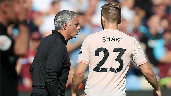 jose mourinhio luke shaw