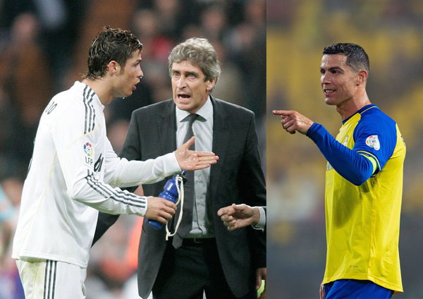 Cristiano Ronaldo and Manuel Pellegrini