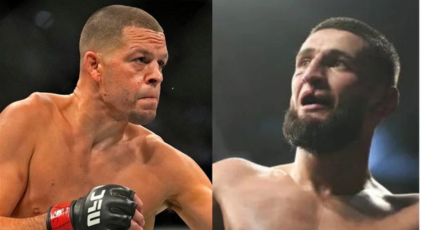 khamzat chimaev and Nate Diaz