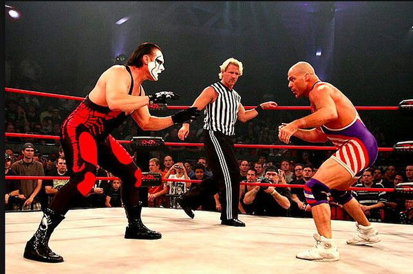 kurt angle vs sting