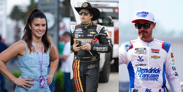 Danica Patrick, Noah Gragson and Kyle Larson