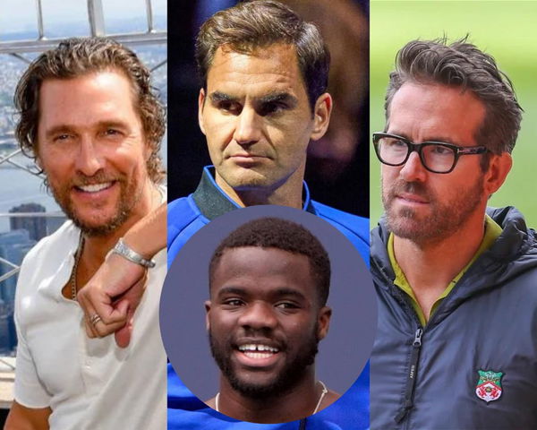 Matthew McConaughey, Roger Federer, Ryan Reynolds, Frances Tiafoe