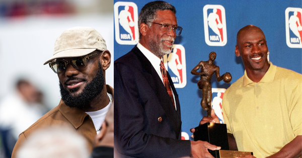 LeBron James, Bill Russell, Michael Jordan