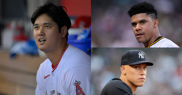 Shohei Ohtani, Aaron Judge, Everson Pereira