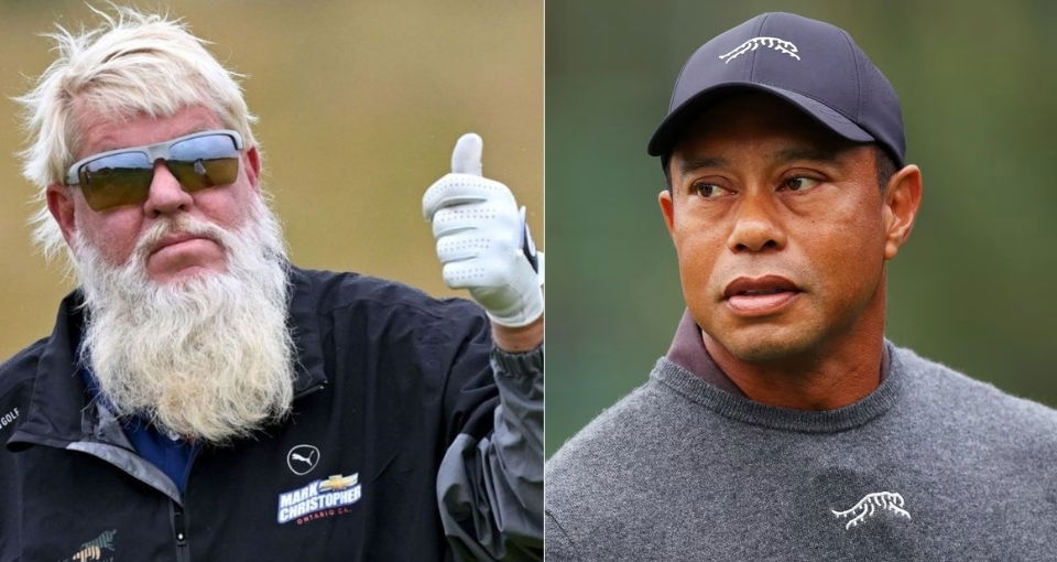 John Daly and Tiger Woods