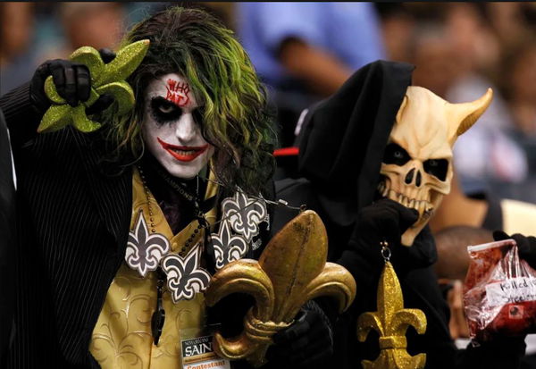 NFL fans celebrate Halloween