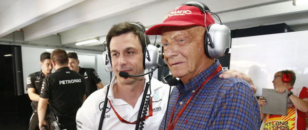 Niki Lauda and Toto Wolff