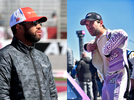 Bubba Wallace Daniel Suarez NASCAR