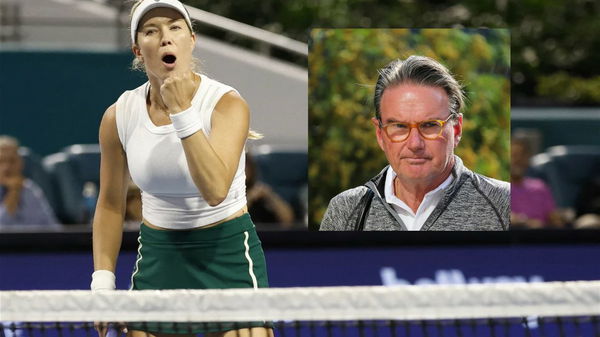 Danielle Collins and Jimmy Connors