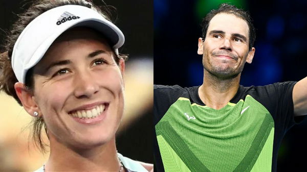 Garbine Muguruza and Toni Nadal