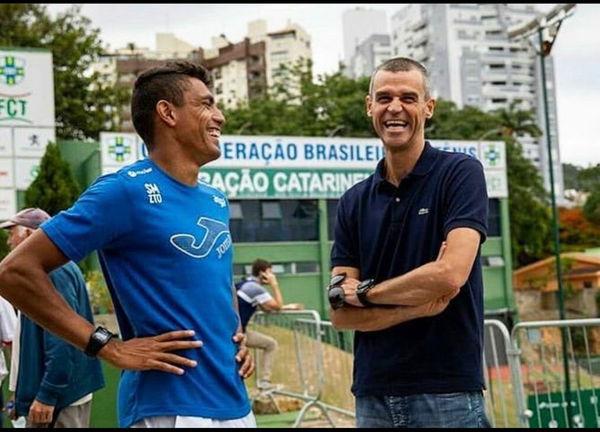 Thiago Monteiro and Gustavo Kuerten.