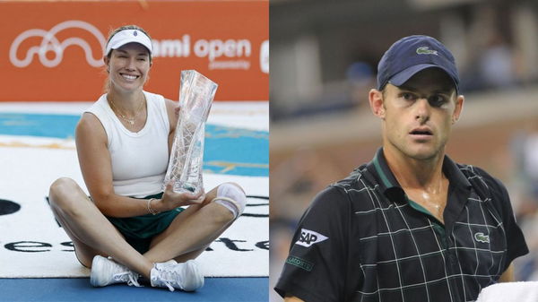 Danielle Collins and Andy Roddick