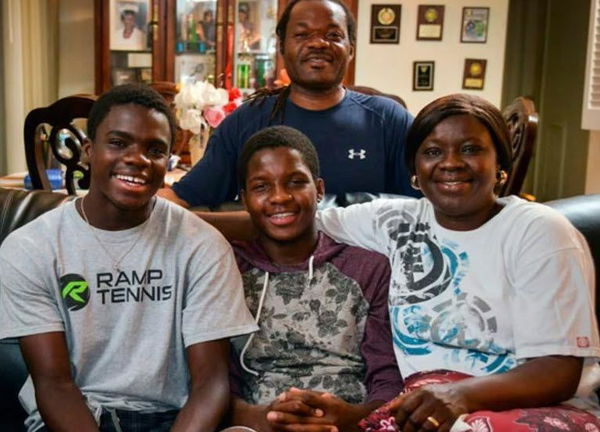 Frances Tiafoe and family