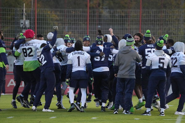 NFL, American Football Herren, USA International Series-Seattle Seahawks Practice Nov 10, 2022; Munich, Germany; Seattl