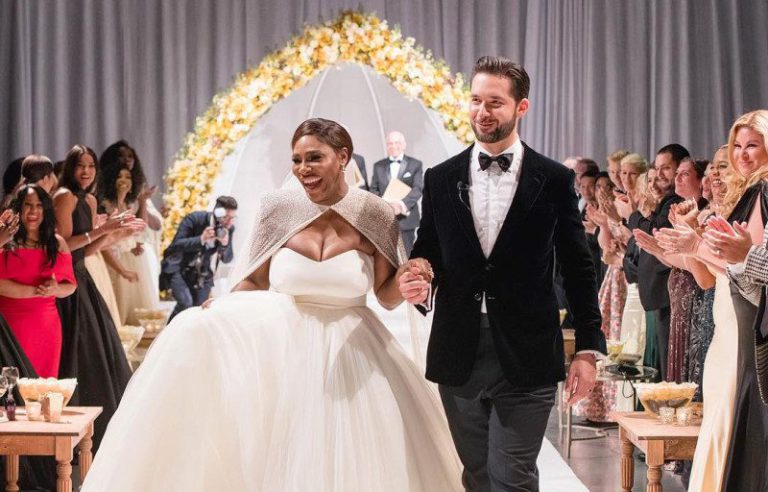 Serena Williams Wedding Gown Which Costed a Whopping 7 Figure Sum Was Touted to Be the Most Expensive Celebrity Dress in History EssentiallySports