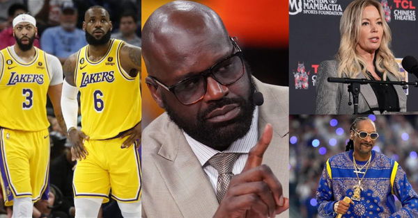 Jeanie Buss Shaquille O'Neal LeBron James Snoop Dog