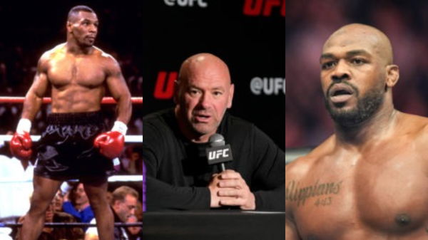 Mike Tyson. Dana White, Jon Jones