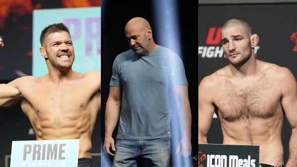 Dricus Du Plessis, Dana White and Sean Strickland