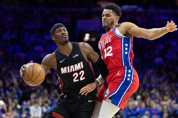 Jimmy Butler and Tobias Harris