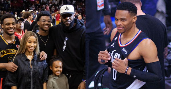 Bryce James, Bronny James, Russell Westbrook