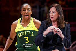 Nneka Ogwumike and Cathy Engelbert