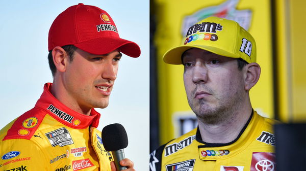 Joey Logano and Kyle Busch